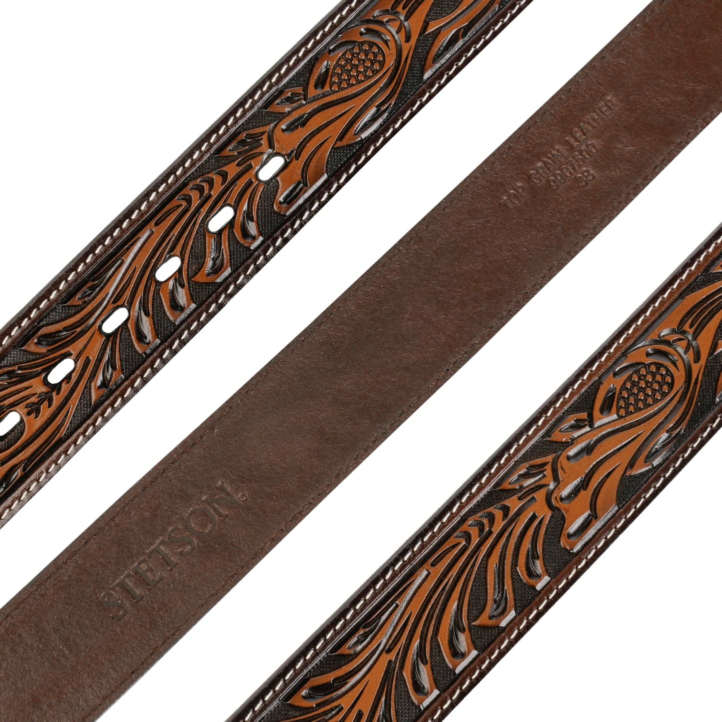 Tooled Leather Belt