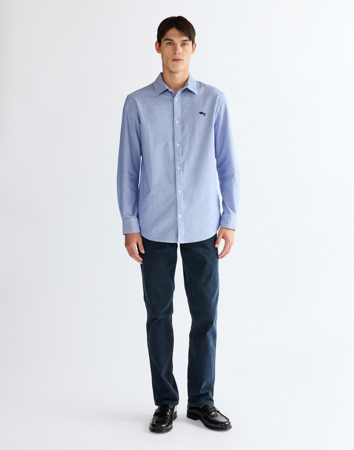 Wrangler LS Shirt – Oxford Blue