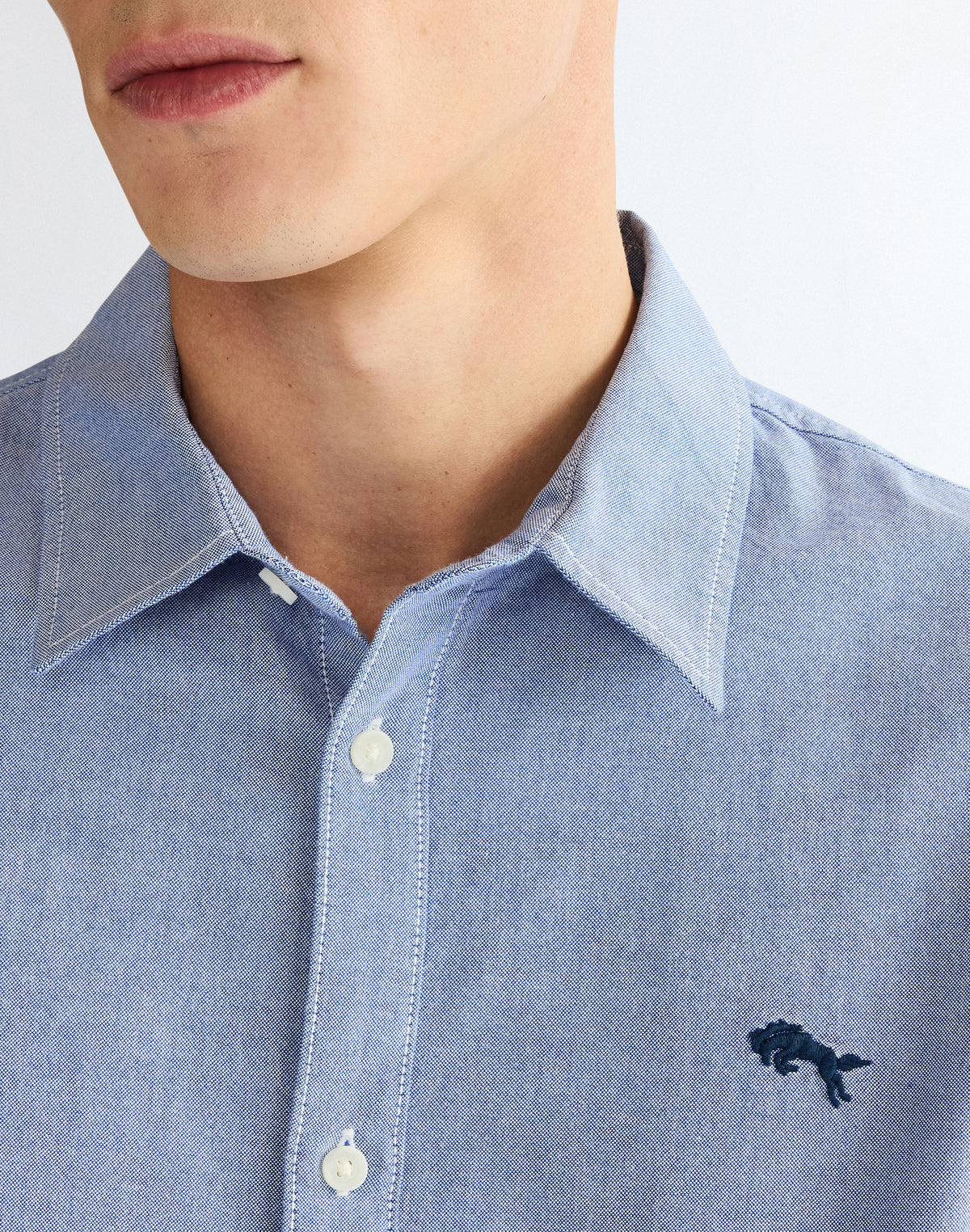 Wrangler LS Shirt – Oxford Blue