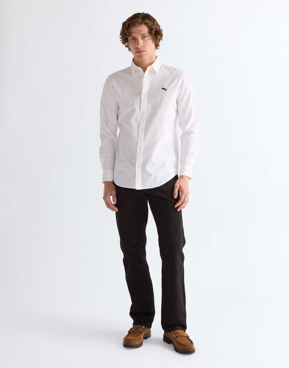 Wrangler LS Shirt – White Oxford