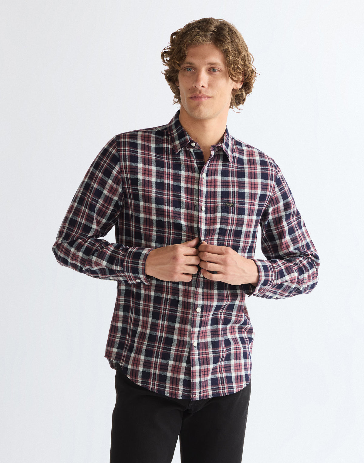 Wrangler 1 PKT Shirt – Rose Indigo