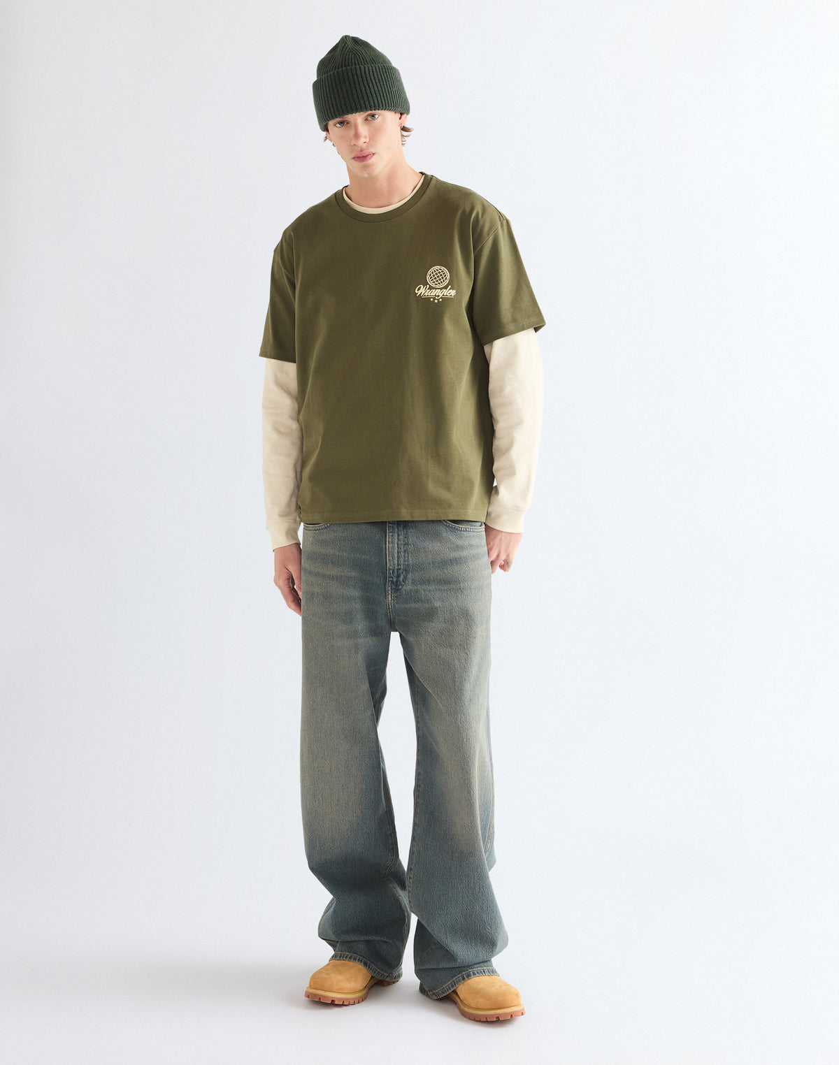 Wrangler Vintage Tee – Olive Night