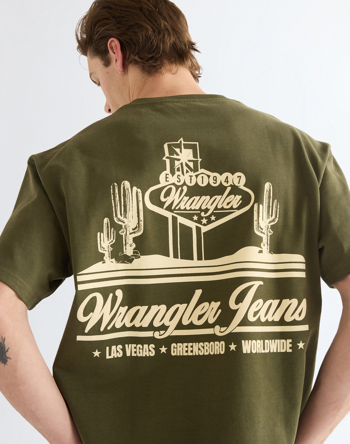 Wrangler Vintage Tee – Olive Night