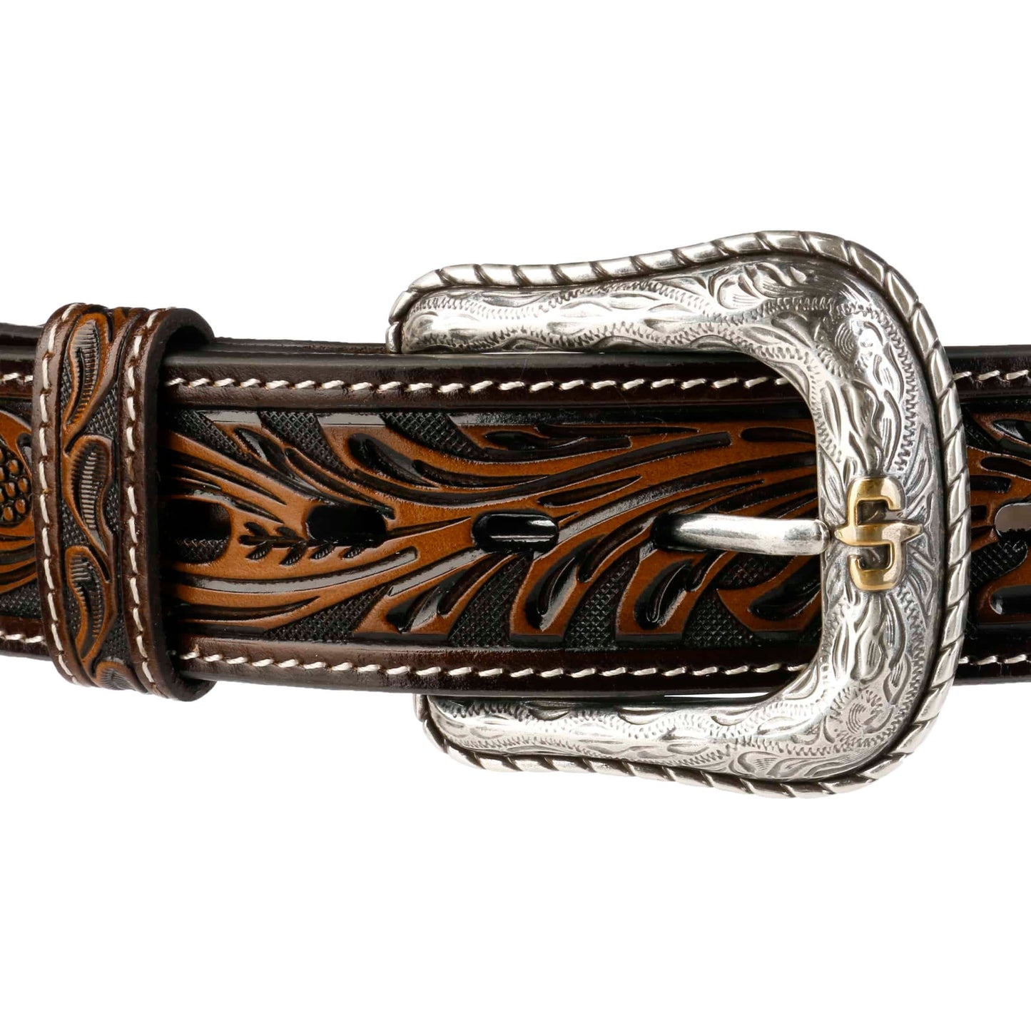 Tooled Leather Belt