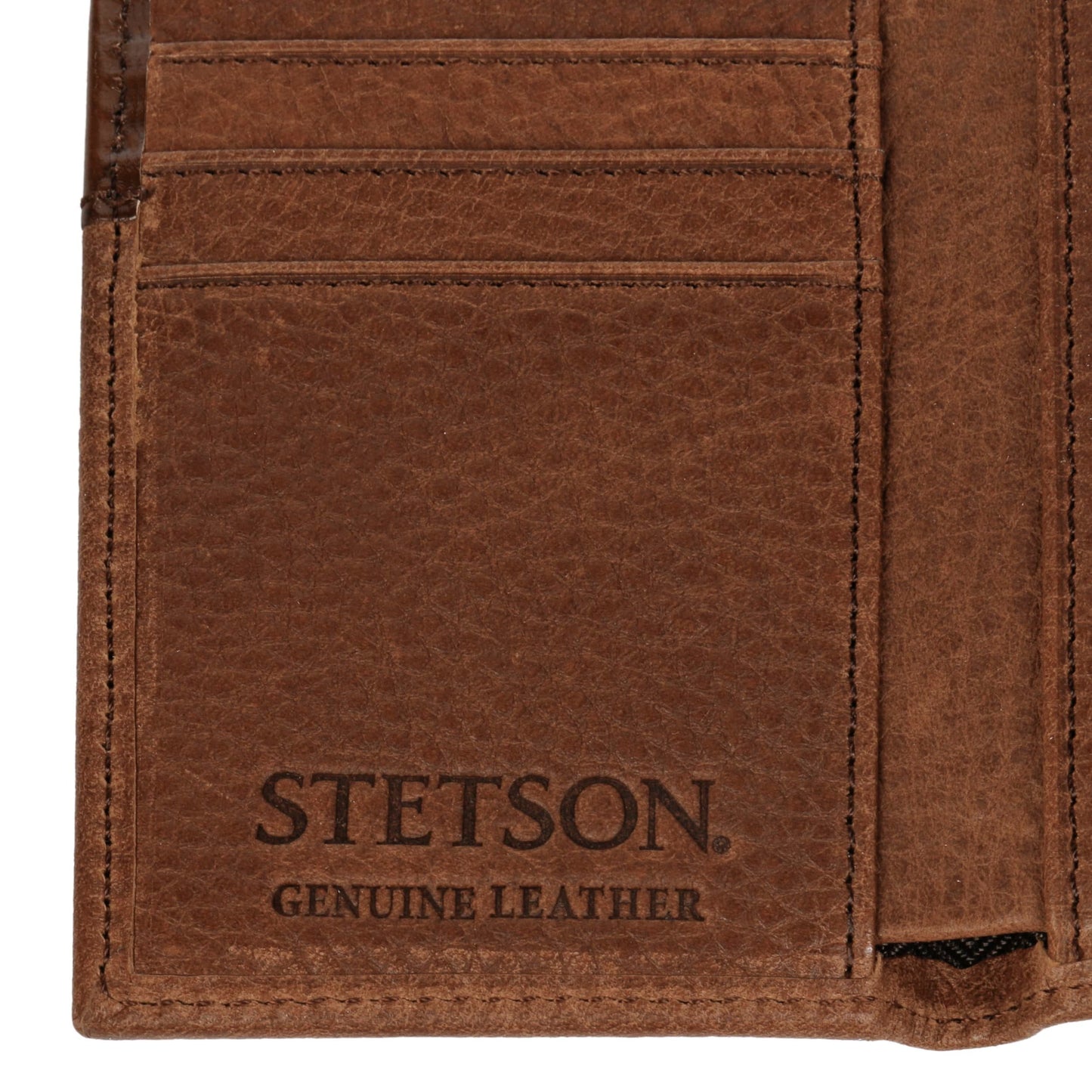 Steer Head Leather Tri-fold Wallet